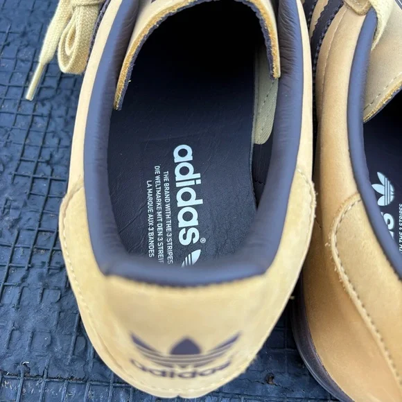 adidas Originals Gazelle Sneakers in Tan and Brown - Picture 12 of 12